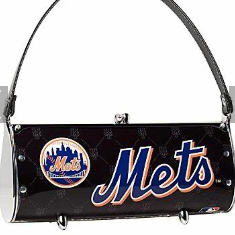 NY Mets Little Earth License Plate Purse MLB